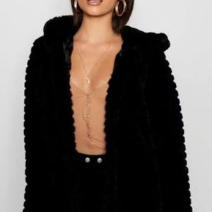🧥East 5th- Faux Fur Coat- Hooded 🧥